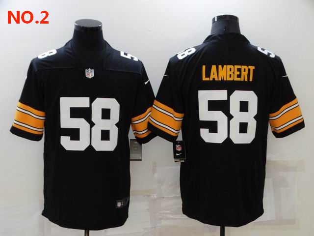 Men's Pittsburgh Steelers #58 Jack Lambert Jersey Jersey NO.2;